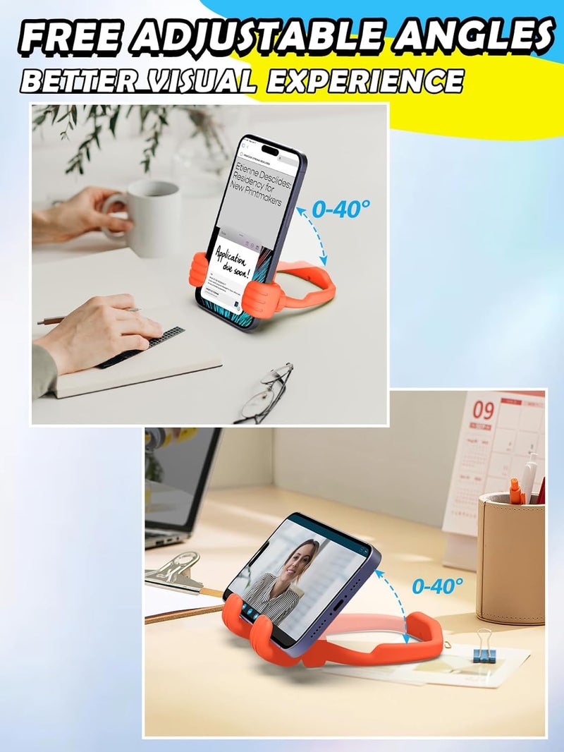 CALDEVER Valentines Gifts for Teens Boys Girls Cell Phone Stand: Upgrade Adjustable 1 Pack Thumbs Up Lazy Phone Holder for Desk Fun Birthday Gifts for Grandma Adults Husband from Wife - Image 4